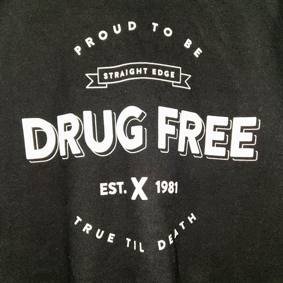 Straight Edge Worldwide - Drug Free Crewneck Sweatshirt ✖️✖️✖️ - Picture 3 of 5